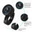 7/8" 1" Motorcycle Handlebar Watch Waterproof Handlebar Clock 4
