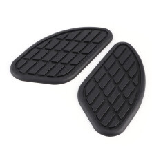 1 Pair Motorcycle Frame Fuel Tank Traction Pad Protectors - Black