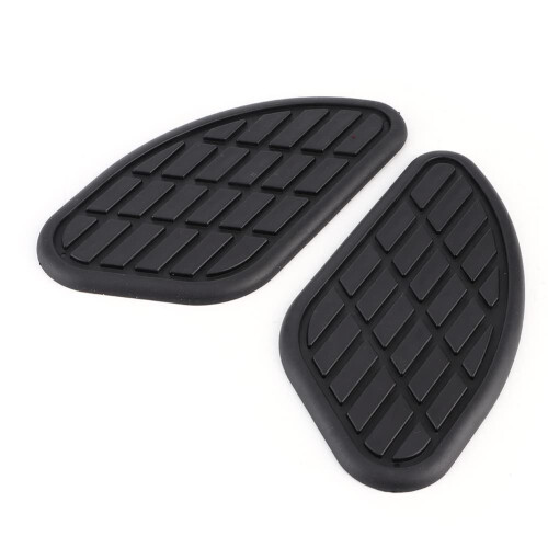 1 Pair Motorcycle Frame Fuel Tank Traction Pad Protectors - Black