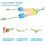 Children's Cartoon Wooden Handle Skipping Rope, Adjustable 3