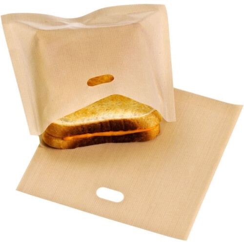 Toaster Bag Reusable 100 Uses Nonstick Sandwich, 2 Pack 1