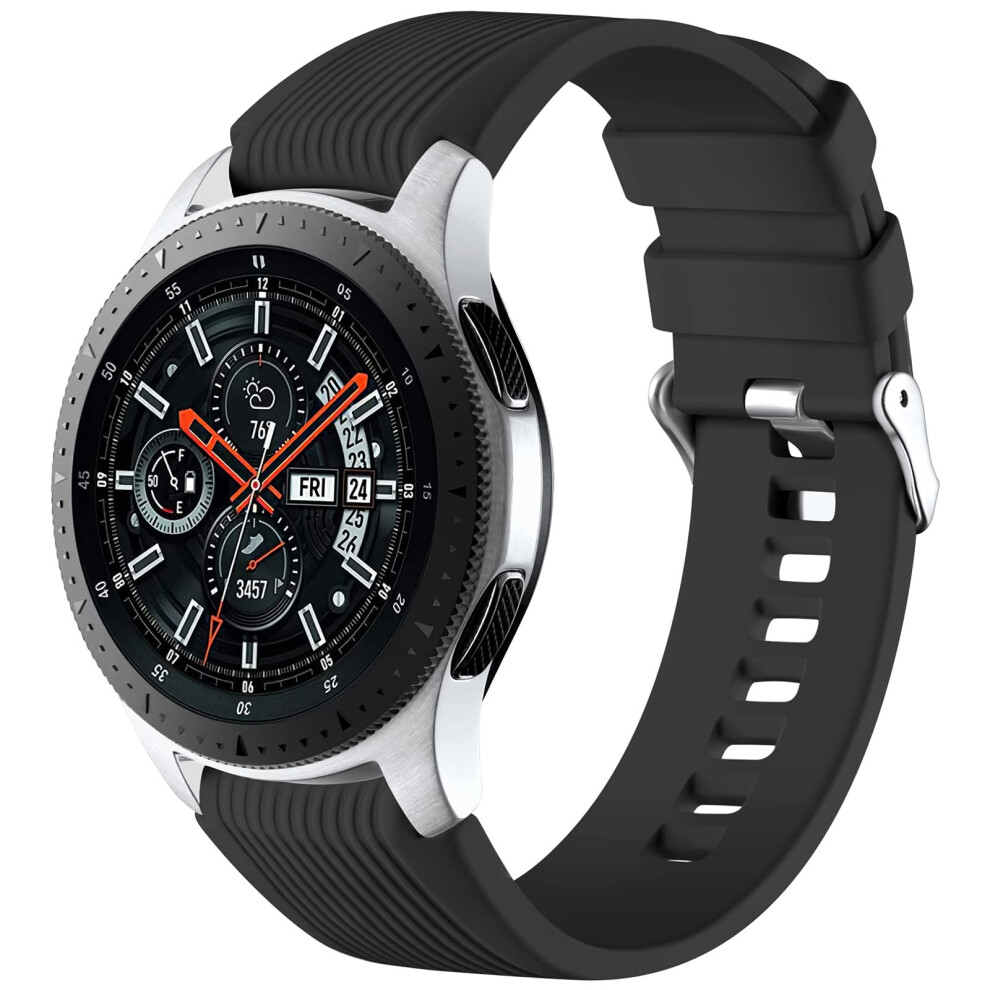 Compatible With Samsung Galaxy Watch 46Mm Gear S3 Frontier/Classic, Soft Silicone Sport Wristband Replacement Watch Band 9166175360088