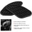 1 Pair Motorcycle Frame Fuel Tank Traction Pad Protectors - Black 3