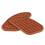 1 Pair Motorcycle Frame Fuel Tank Traction Pad Protectors - Brown 5