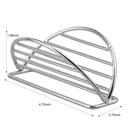 Taco stand stainless steel holds soft or hard shell tacos 2
