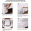 Double Elastic Bed Skirt Ruffle - Microfiber Bed Skirt Adjustable Twin Bed White 4