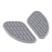 1 Pair Motorcycle Frame Fuel Tank Traction Pad Protectors - Gray