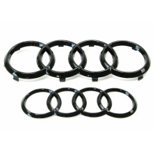 Audi Badge Rings Set Front Grille Rear Boot 273mm 192mm A1 A3 A4 A5