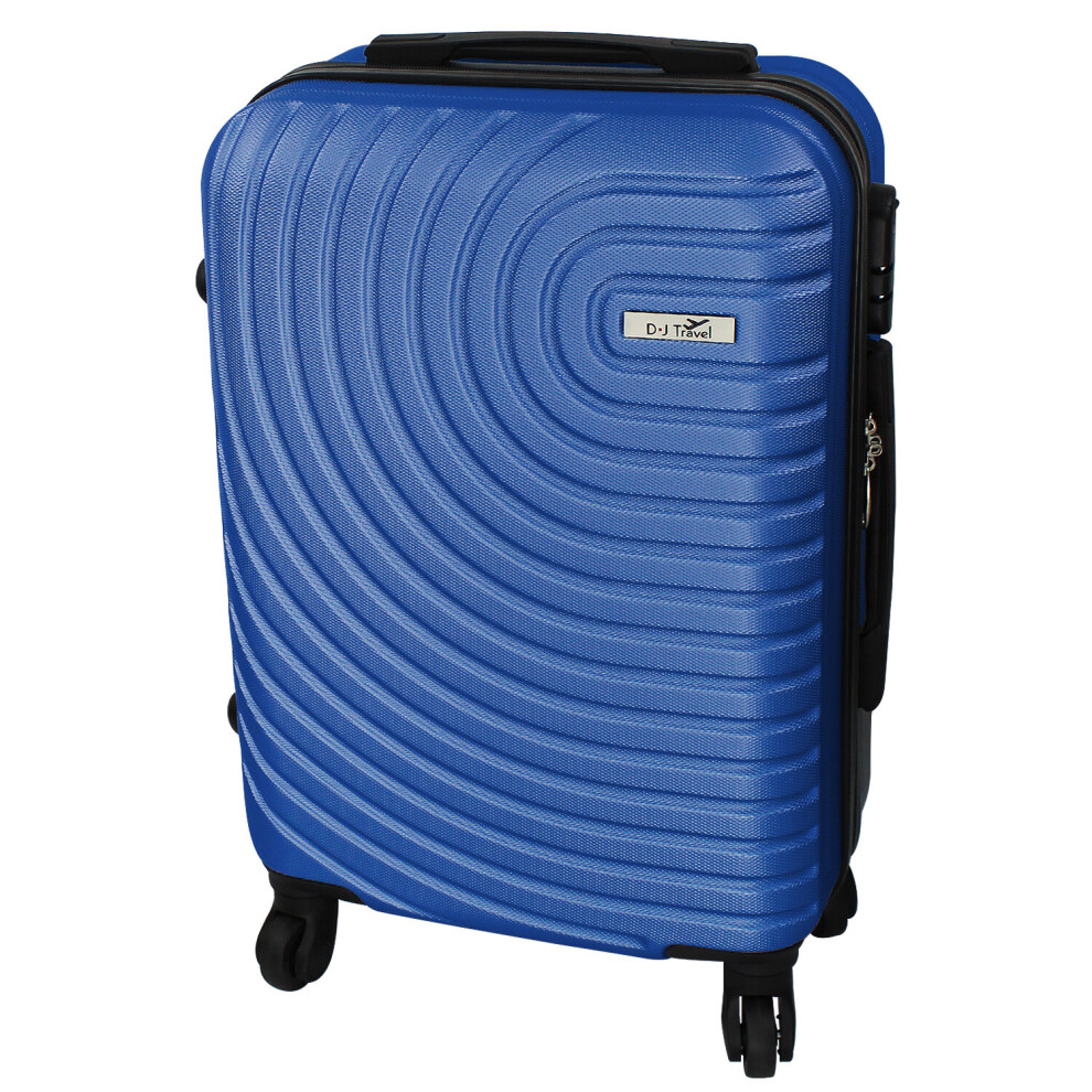 Blue Cabin Case Carry On ABS Hand Luggage Plane EasyJet Airline Approved 20'' Trolley