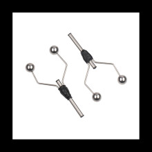 2PC Double Head Bi-Ceramic Tip Fly Tying Bobbin Holder for Standard Bobbin Fishing Flies Lure Baits Making Tool