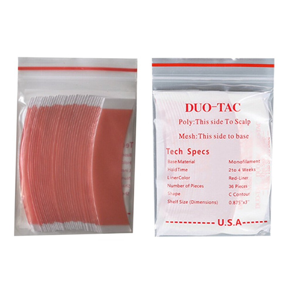 Tlily Unisex 72Pcs/Lot Duo Tac Lace Wig Sided Double Tape Super Strong Adhesive Hair System Extension Strips For Toupees/Lace Wig C