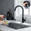 NES Home Pull Out Kitchen Single Lever Mixer Tap 360 Swivel Matte Black Manhattan 4
