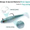 Soft plastic bait back hook bionic bait luminous bait perch cocked mouth bait 4