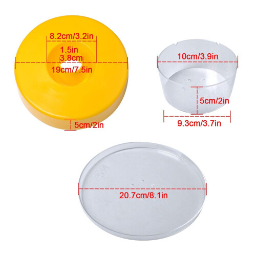 Bee Round Quick Feeder, Beekeeping Water Feeder Beehive Drinking Bowl 2