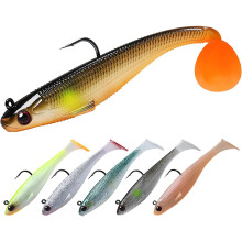 Soft plastic bait back hook bionic bait luminous bait perch cocked mouth bait