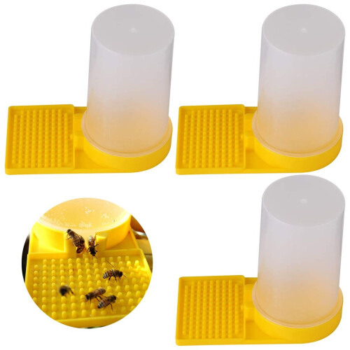 Bee Water Feeder, 3pcs Plastic Bee Entrance Feeder Beekeeping Equipment Accessories