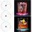 3-Pack Beverage LED Coasters, ON/OFF Disposable LED Color Coasters 4