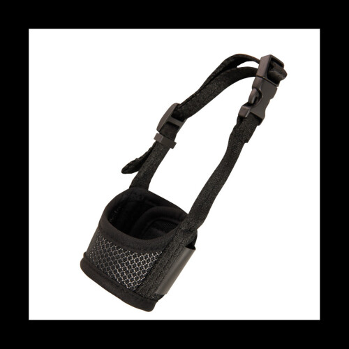 Adjustable Breathable Dog Muzzle 12-15cm - Prevent Biting, Barking, Chewing; Soft Mesh, Allows Panting and Drinking