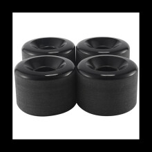 4 PCS Skateboard Wheels Elastic PU Wearable Flexible Durable 65X45 PU Skateboard Wheels Sports Black