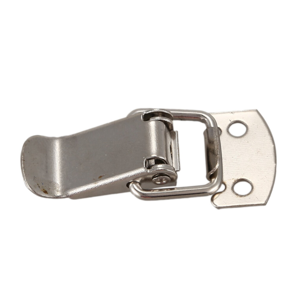 Silver Tone Metal Toggle Draw Latch Straight Loop Catch 1.6" 4764036916358