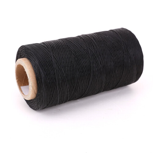 Flat wax wire coil 260M leather leather DIY DIY black 2