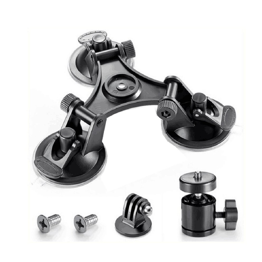 Car Holder Triple Vacuum Suction Cup Mount For Dji Osmo Pocket Camera Stabilizer Accessory With Expansion Adapter 4764074987815