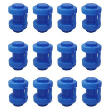 12 Pcs Trampoline Caps 25 mm,Trampoline End Caps for Attaching the Safety Net to the Net Poles of the Trampoline