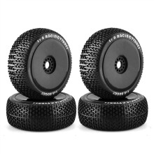 116Mm 1/8 Scale RC Buggy Tires 17Mm Hex RC Wheel and Tire for ARRMA Traxxas Redcat Team Losi Kyosho VRX Hobao HPI HSP,2