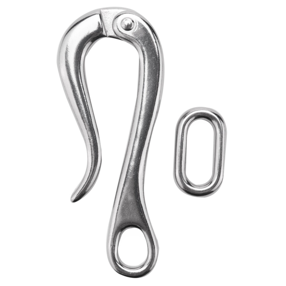 100Mm Pelican Hook & Eye With Quick Release Link Stainless Steel 316 Marine Boat Hardware 4764036944344