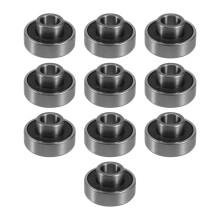 10Pcs 608-2RS Longboard Integrated Bearing Skateboard Wheel Bearing Inline Roller Skate Bearing 8X22X12.6mm,Black
