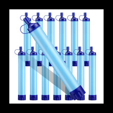 14 Pcs Personal Water Filter Straw Water Purifying Device Outdoor Portable Water Filtration Survivals Gear Emergency Kit