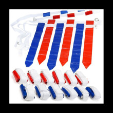 12 Player Adjustable Sliding Flag Football Set, 3 Flags Per Belt, 36 Flags Total for For Kids Adults Players