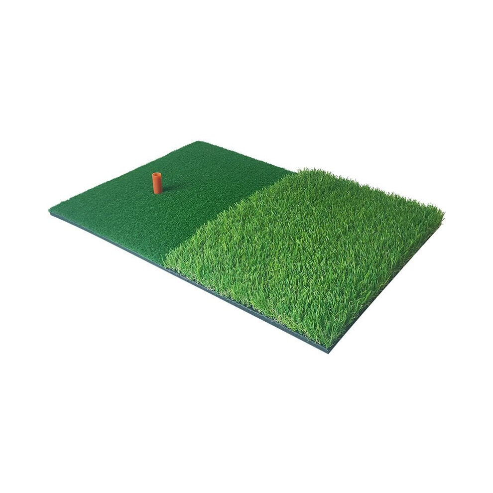 Tlily Golf Practice Mat Artificial Lawn Nylon Grass Rubber Tee Backyard Outdoor Golf Hitting Mat Durable Training Pad 40X60cm