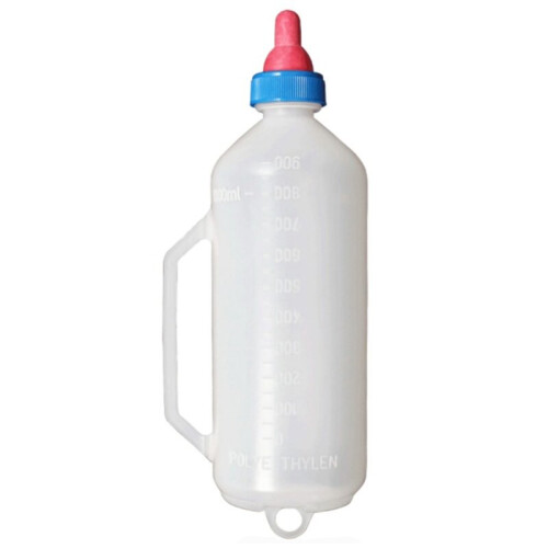 1L Lamb Nursing Bottle Feeding Goat Milk Bottle with Handle Plastic Durable 1