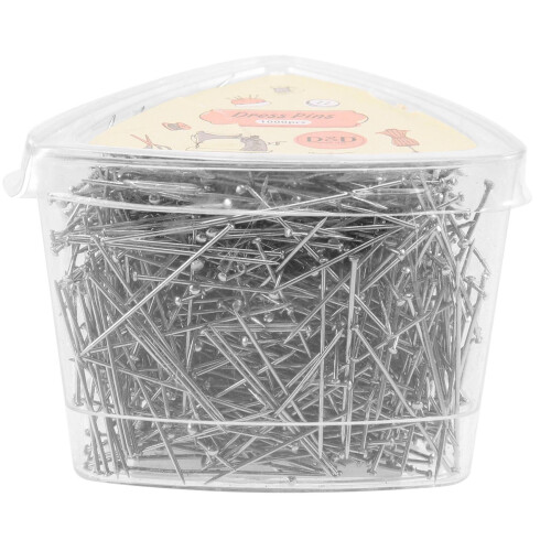 1000Pcs/Box Stainless Steel Pins Pin Shirt Silk Satin Pin Quilt Applique Sewing Needle 31mm