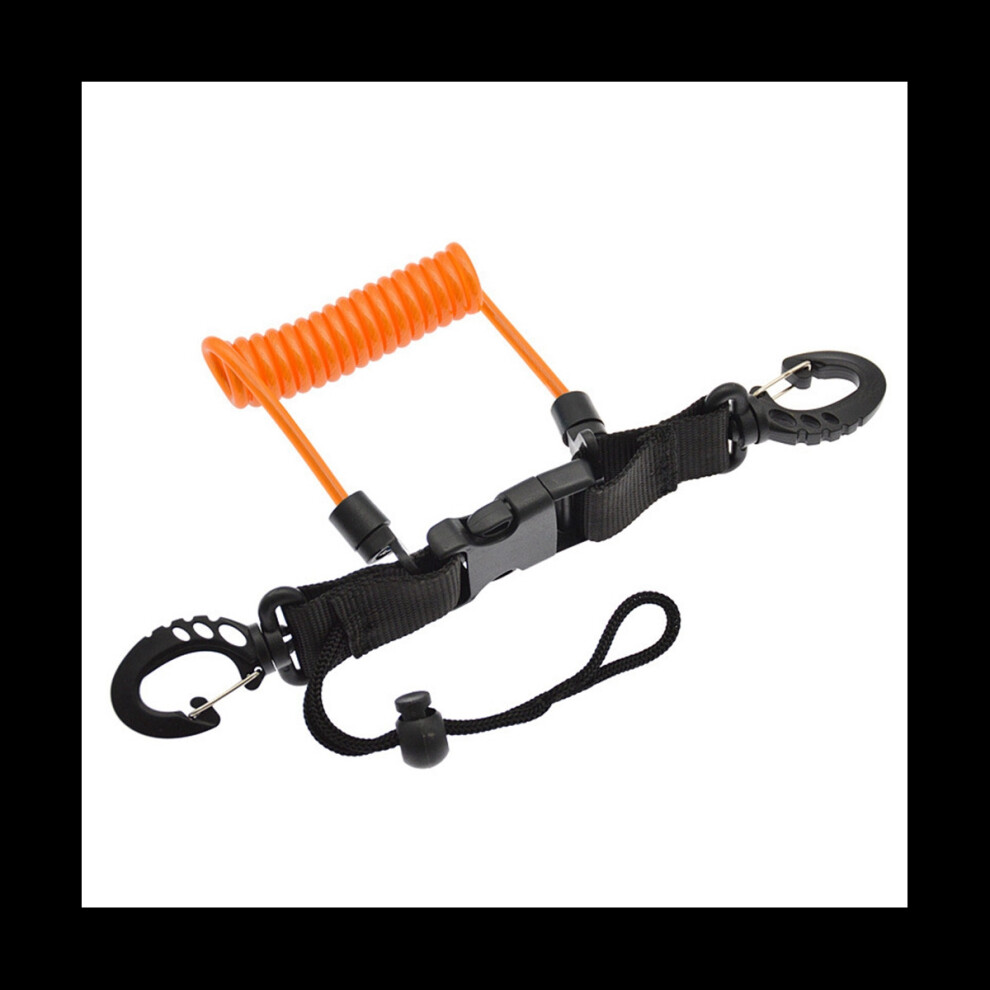 Diving Spiral Rope Camera Cover Rope Anti Loss Spring Rope Camera Rope Underwater Coil Lanyard Camera Anti-Lost, Orange 4764036972385