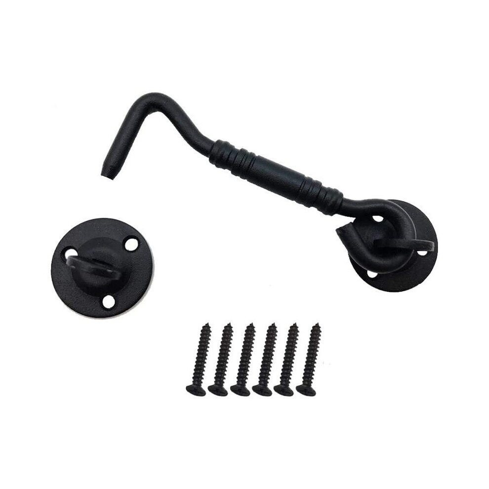 Barn Door Lock, 4 Inch Stainless Steel Door Hook & Eye Latch With Mounting Screws, Door Lock Latch For Sliding Door 4764036989789