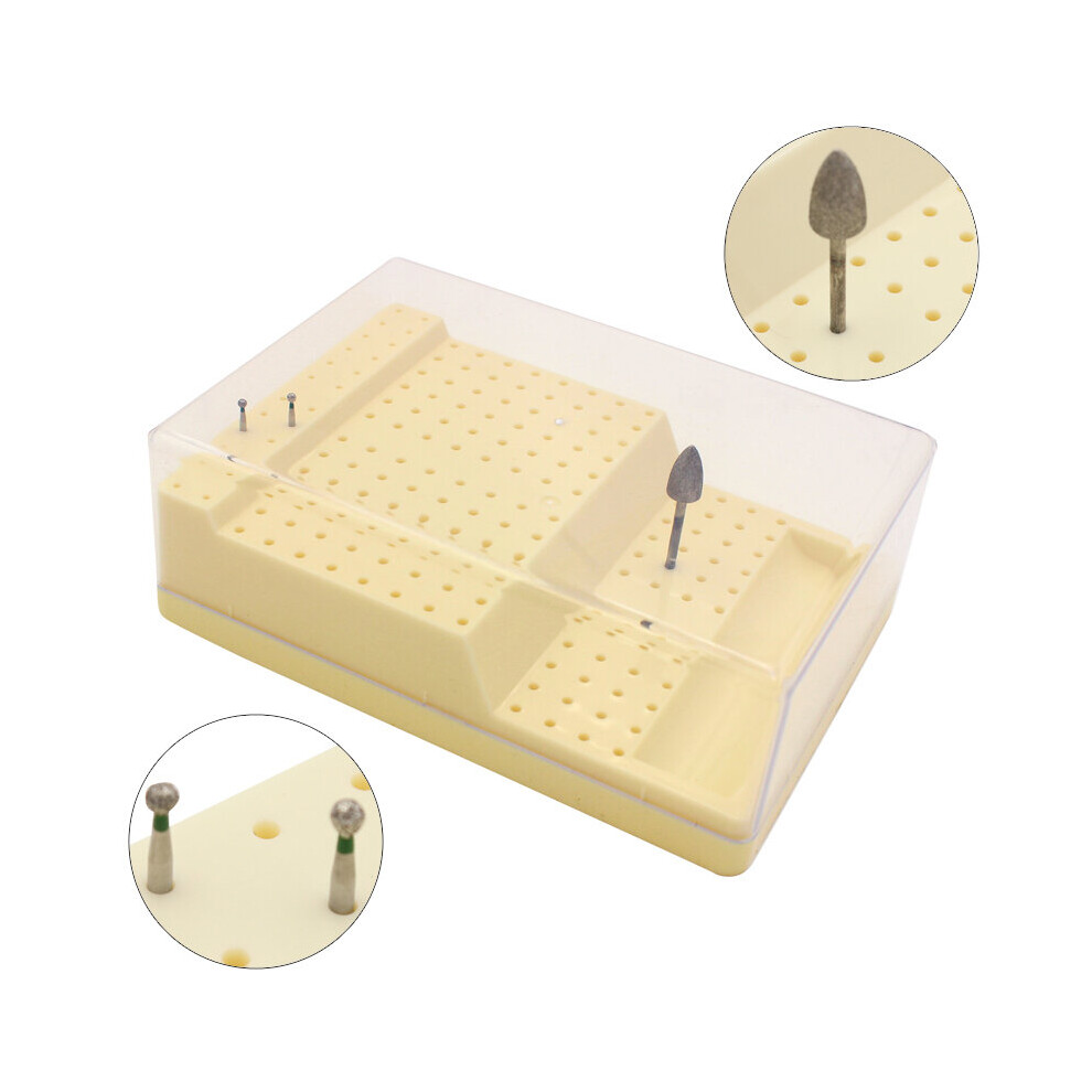 Wejoy 168 Holes Plastic Dental Burs Box Dental Bur Sterilizer Block Holder Autoclave Case Disinfection Box Dentistry Product