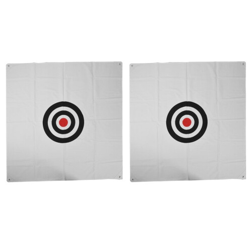 2X Golf Net Hitting Cage Practice Net Indoor Outdoor High Impact Double Back Stop With Target Training Ball Return Net 1