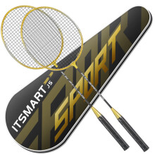 2pcs Professional Badminton Rackets Set Ultra Light Double Badminton Racquet Titanium Alloy Lightest Playing Badminton Whole -40