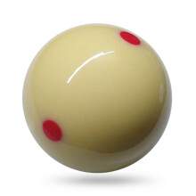 1 PCS White Cue Ball 57.2MM Billiard Ball 6 Red Dot Pool Cue Training Ball
