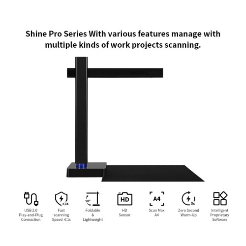 CZUR Document Camera Shine 500 800 Pro Capture Max A4 Size for Teaching Learning, Document Scanner for Invoice Scan with OCR 2