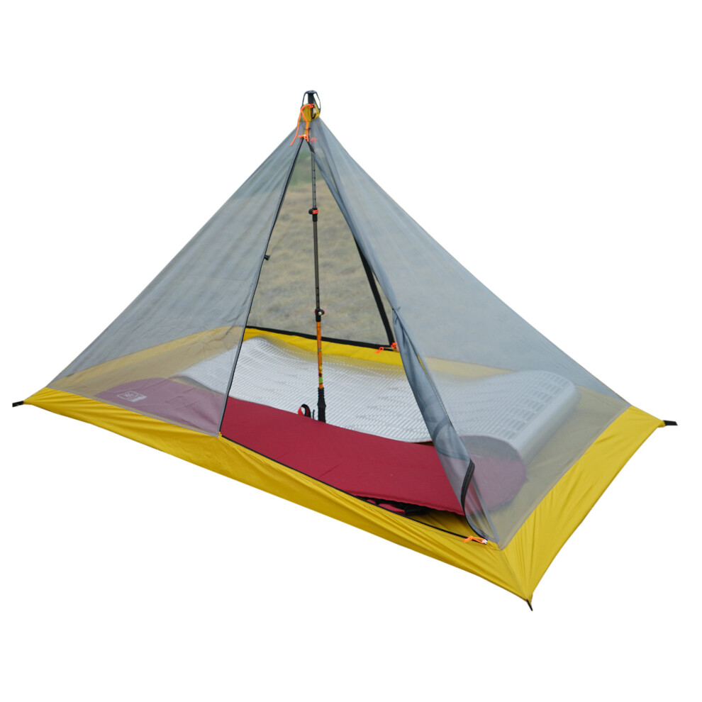 40D Silnylon 500g Ultralight Inner Tent Outdoor 3 Season Autumn Camping Tent,Aluminium Alloy 42cm A Shape Extension Rod 2 Person