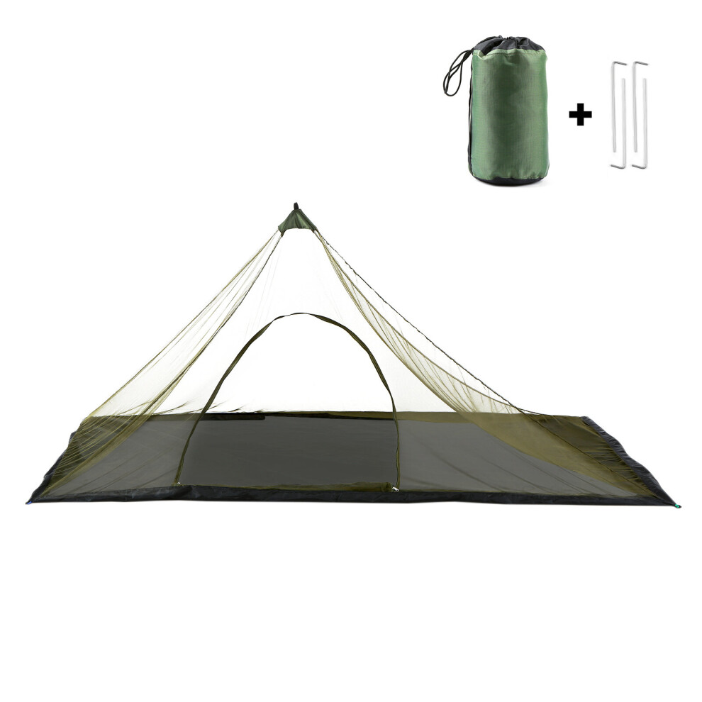 Photos - Climbing Gear Hanging Inner Tent For Pyramid Teepee Outdoor Ultralight Mosquito Repellent Mesh Net Tent Summer Camping Tent 220x120x100 cm