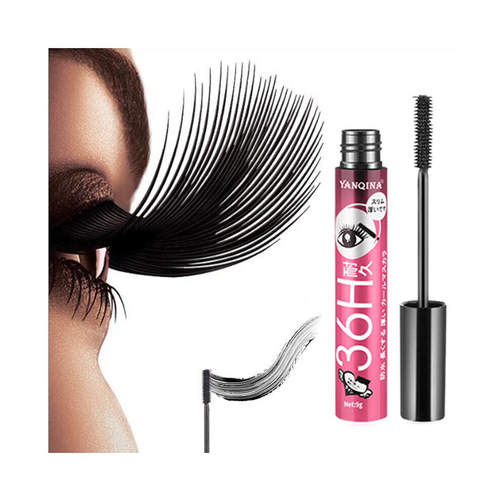 Wejoy Black 4D Smudge-Proof Mascara Waterproof Eyelash Fiber Ink Rimel Curling Eye Lash Lengthening Makeup Extension Volume Mascara