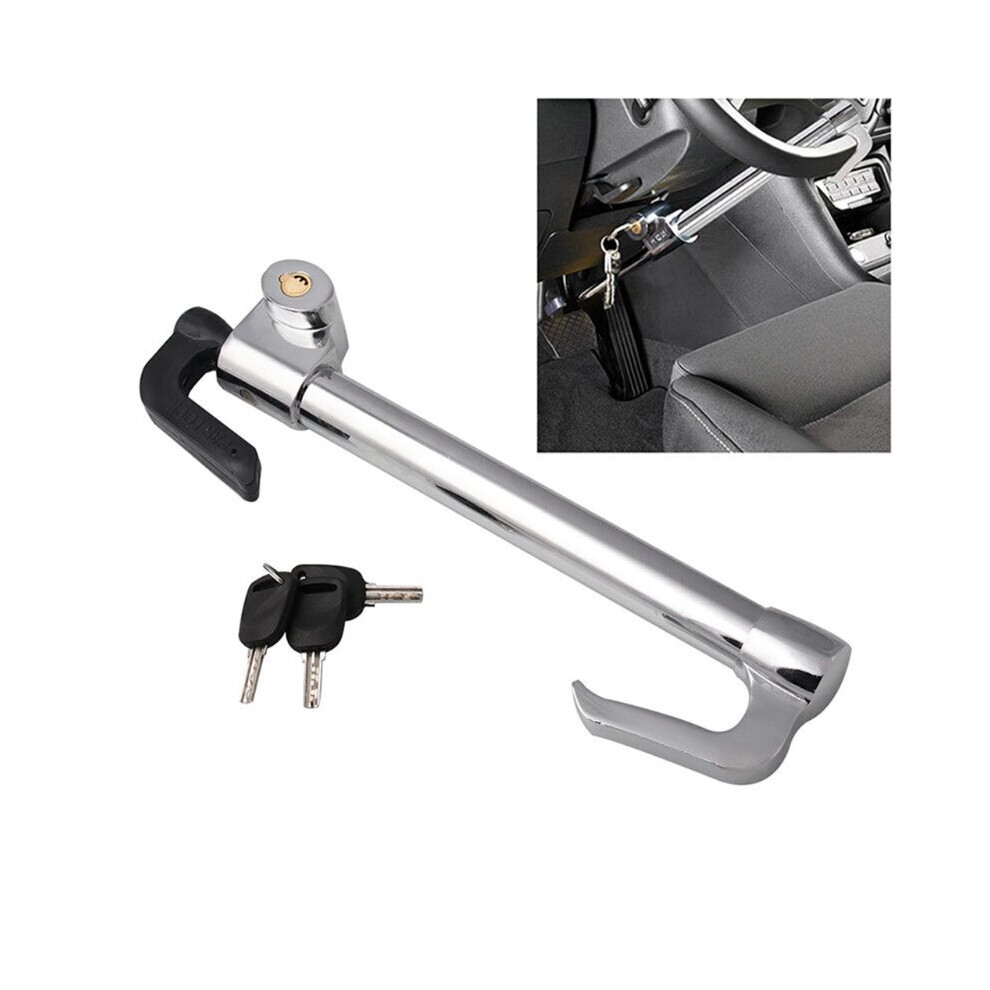 Car Clutch Pedal Lock Stainless Steel Steering Wheel Lock Anti-Theft Lock Vehicle Security Lock Tools D7ya 5063131438093