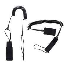 Adjustable Coiled Surfboard Leash Surfing Stand UP Paddle Board Ankle Leash 360 Rotating Paddleboard Life Safety Rope Surfing
