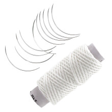 Veterinary Surgery Suture Needle and Suture Thread Pet Animal Pig Curved Trigeminal Needle Veterinarian Surgical Tool