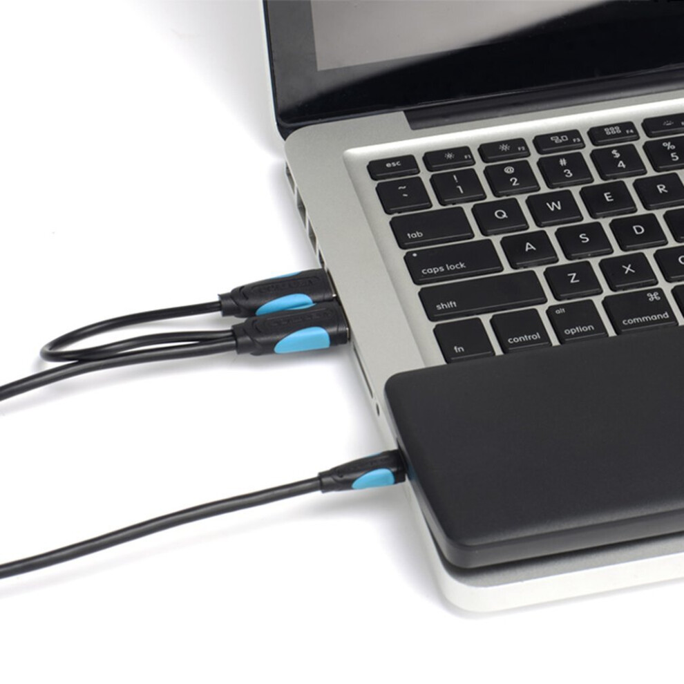 Vention A61 Mini Usb Dual Usb 2.0 Power Supply Data Charger And Transfer Cable 5063131630190