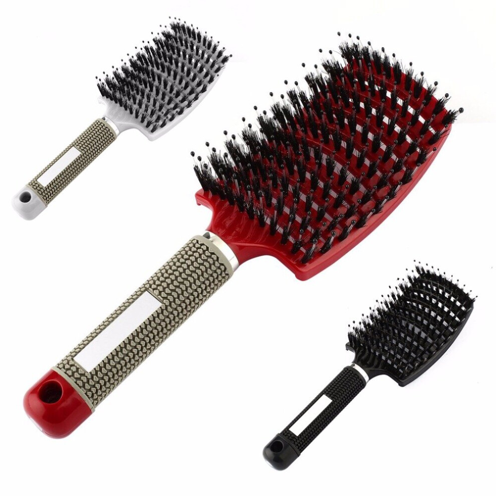 Wejoy Women Men Hair Scalp Massage Comb Bristle & Nylon Hairbrush Wet Curly Detangle Hair Brush For Salon Hairdressing Styling Tools